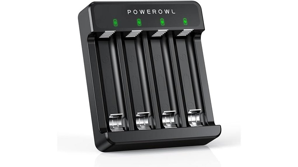 powerowl 4 slot aa aaa charger