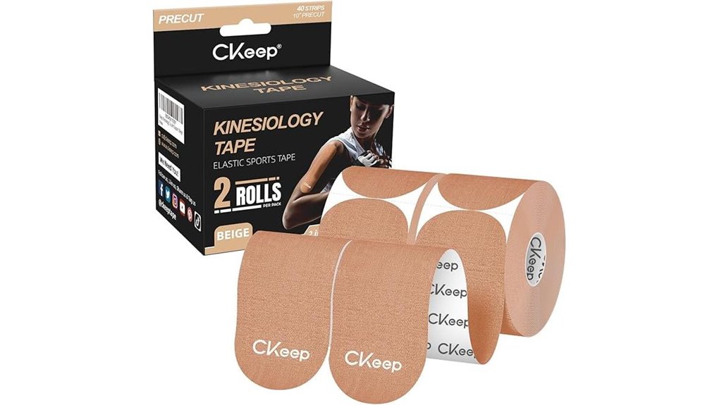 precut 2 inch kinesiology tape