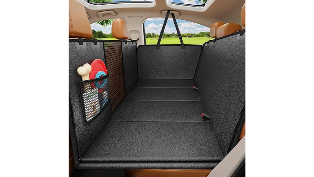 pu leather dog hammock seat