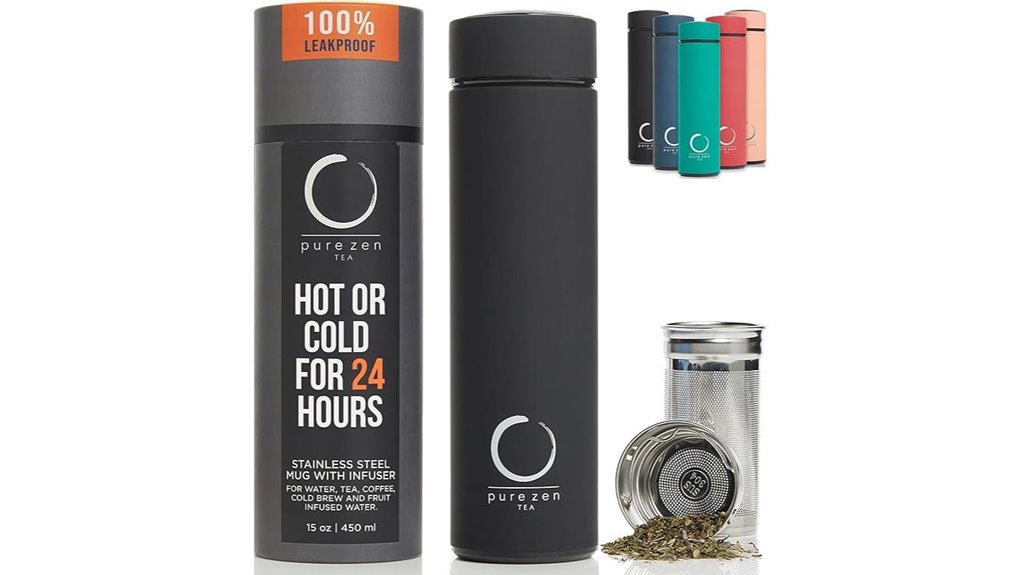 pure zen stainless steel tea