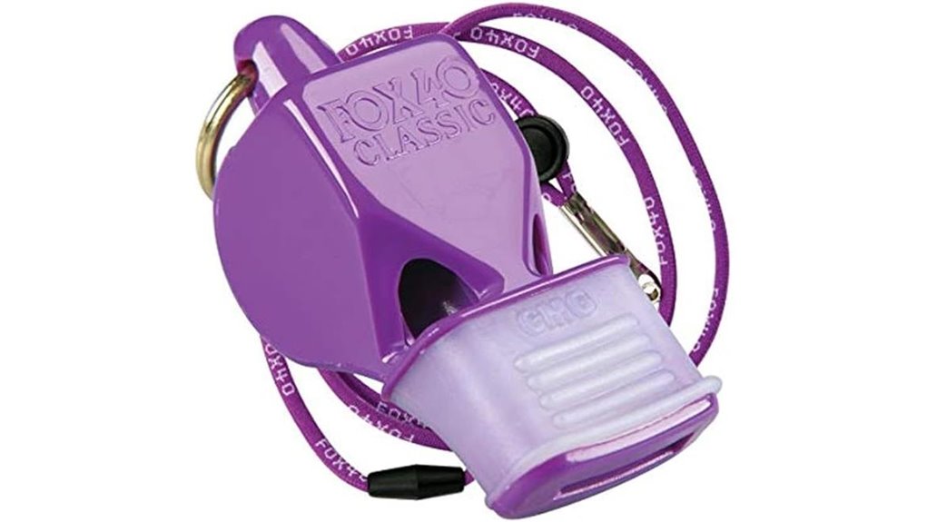 purple 115db safety whistle