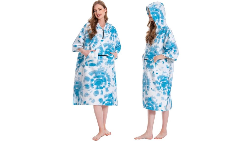 quick dry terry changing poncho