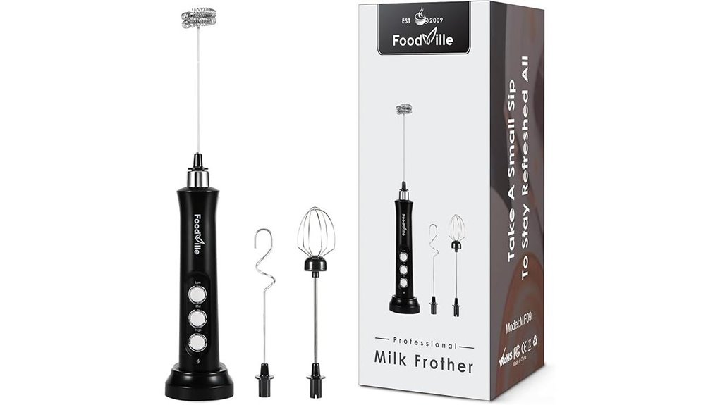 rechargeable 3 in 1 frother