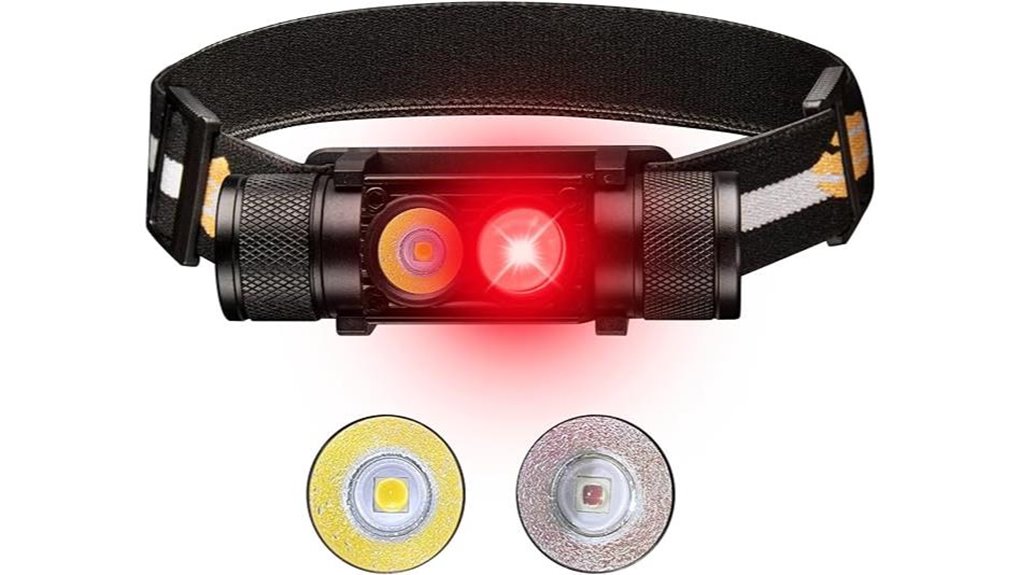 rechargeable 90cri red headlamp