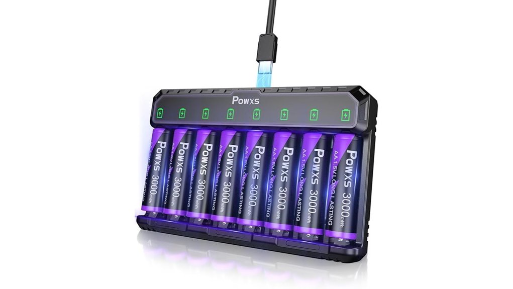 rechargeable aa batteries with usb c