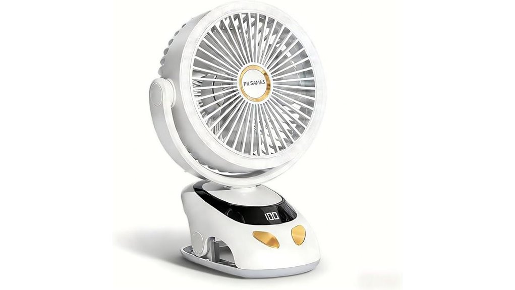 rechargeable clip on fan