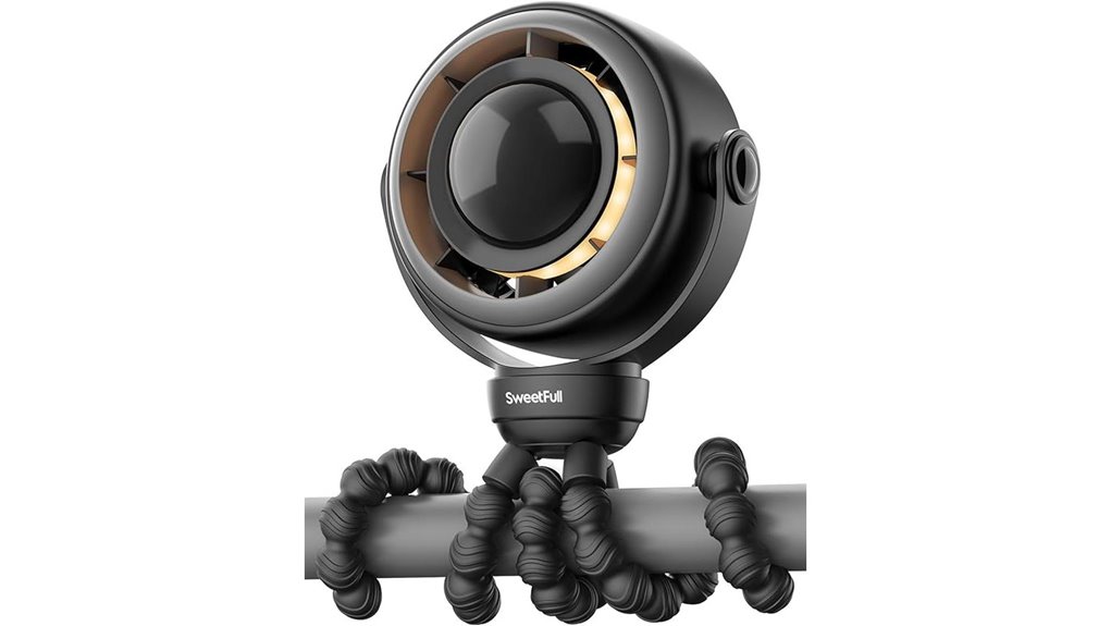 rechargeable clip on stroller fan