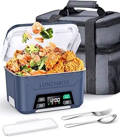 rechargeable cordless heated lunchbox