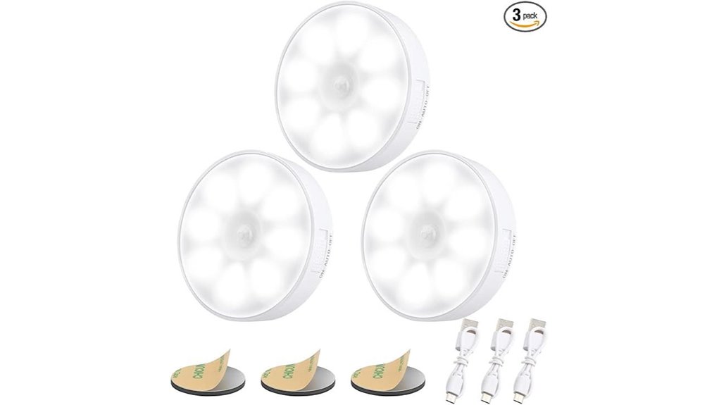rechargeable motion sensor led lights