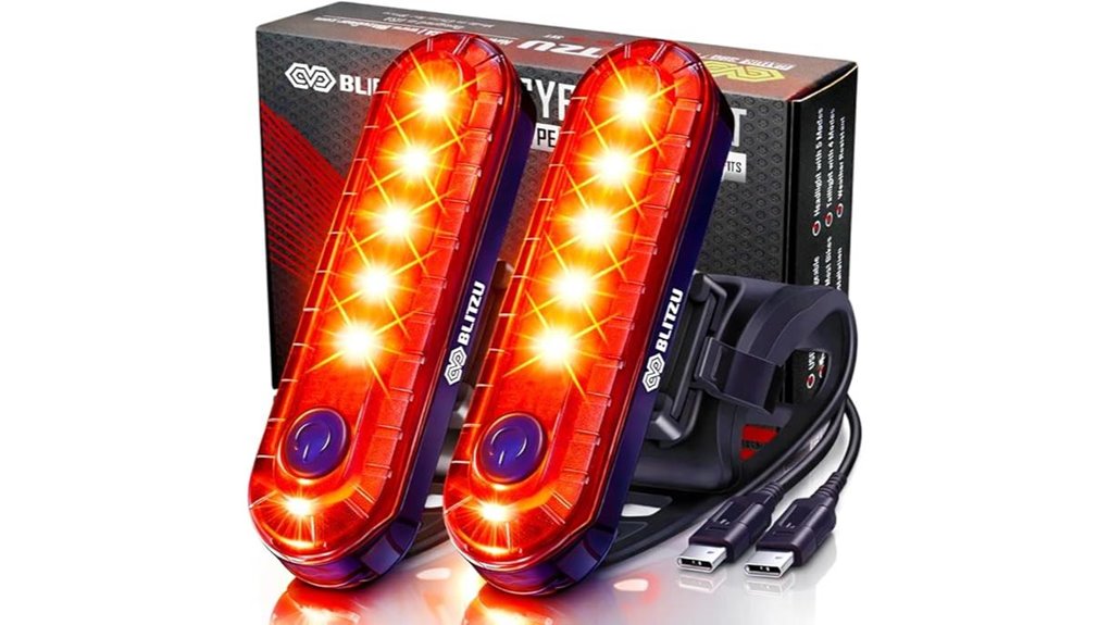 rechargeable usb c bike taillights
