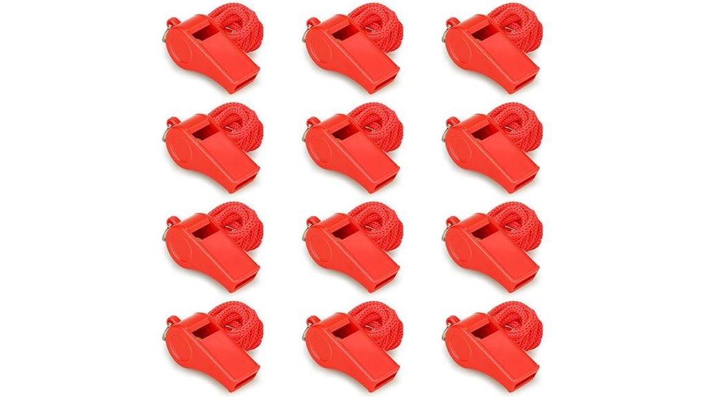 red loud safety whistles