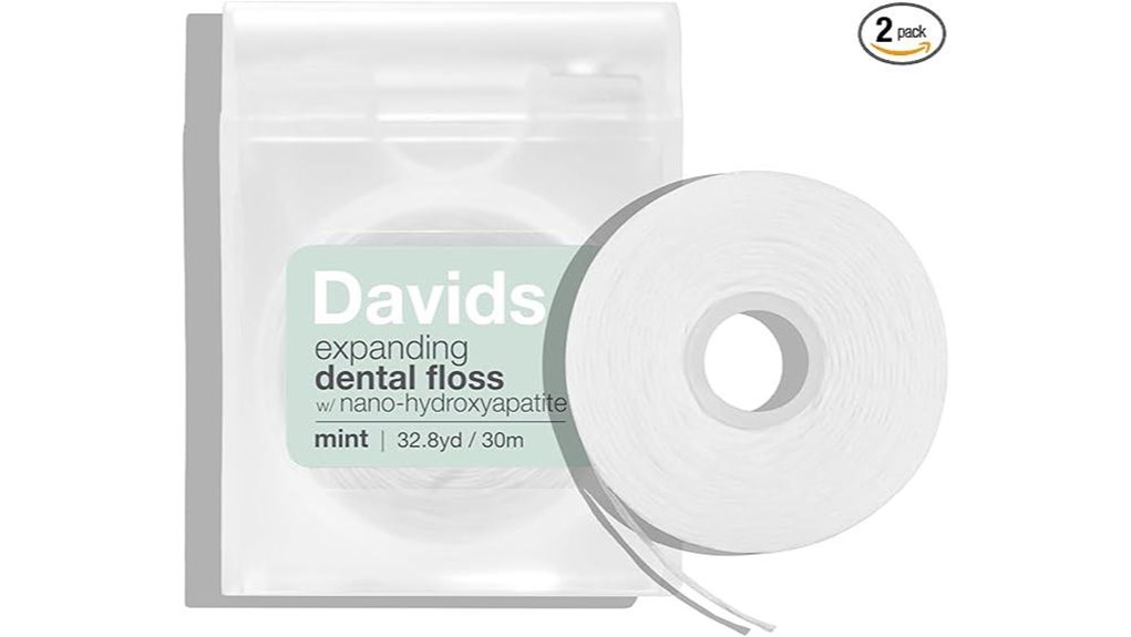 refillable hydroxyapatite dental floss