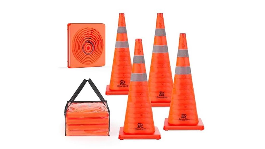 reflective collapsible traffic cones