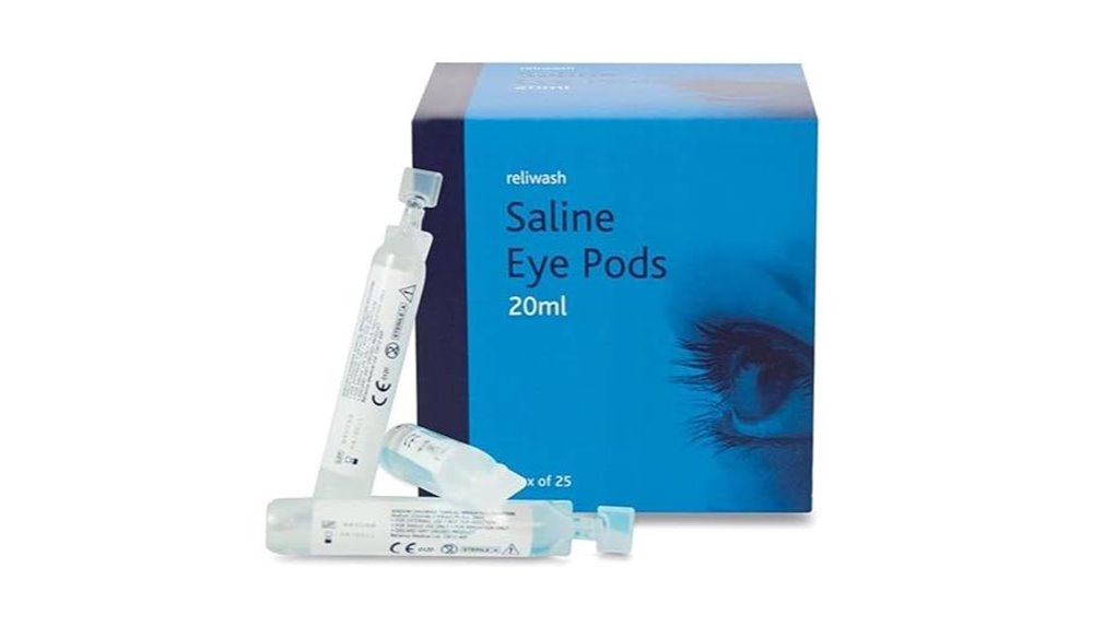 reliance sterile saline eyewash 20ml