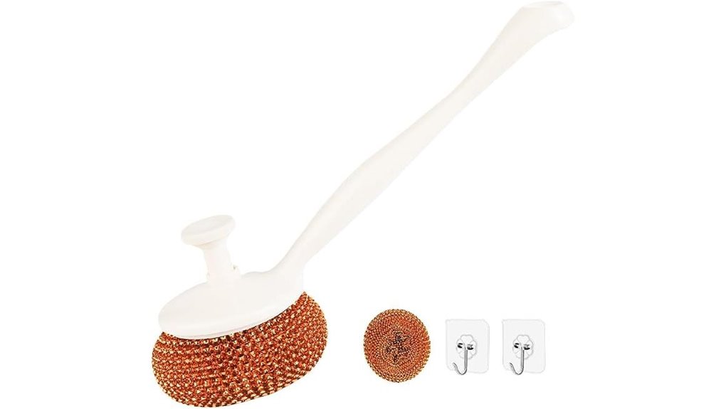 replaceable head kitchen dish scrubber