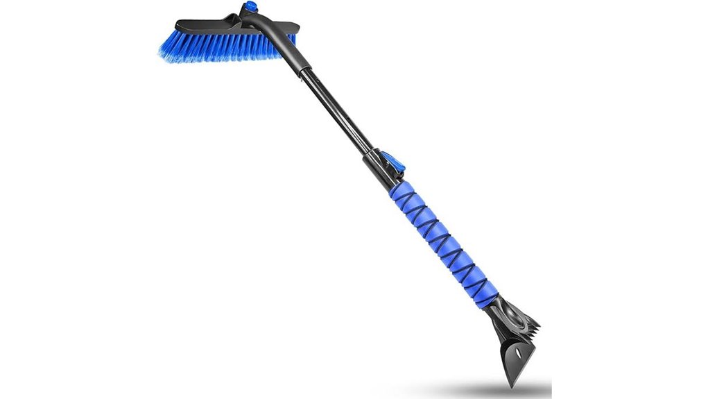 retractable 35 inch snow brush