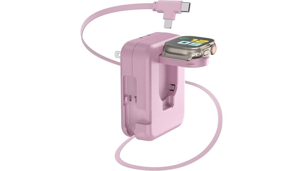 retractable 3 in 1 apple wallcharger