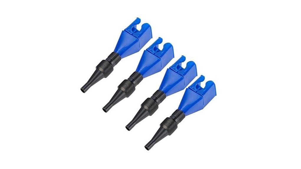 retractable flexible automotive snap funnel