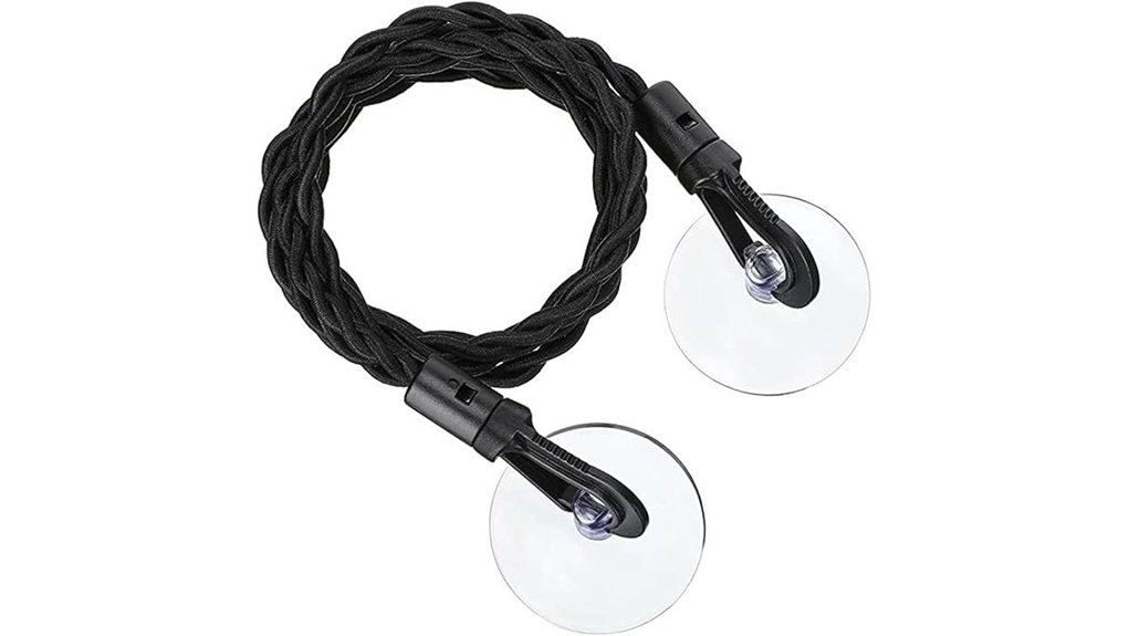 retractable portable suction cup clothesline