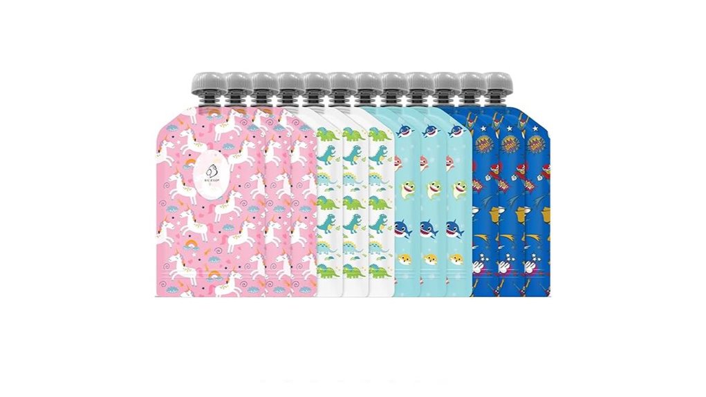 reusable 5oz food pouches