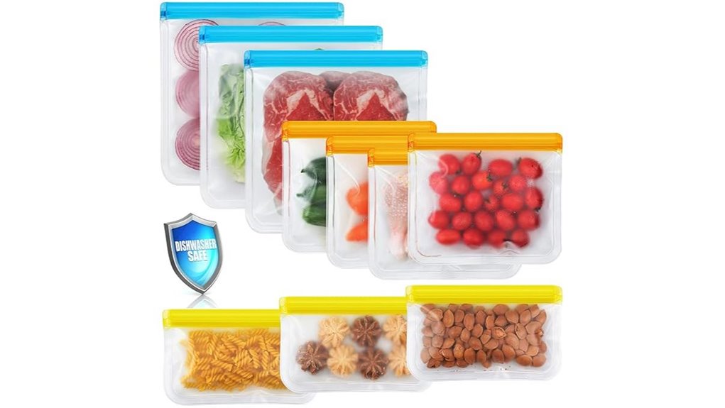 reusable dishwasher safe leakproof bags