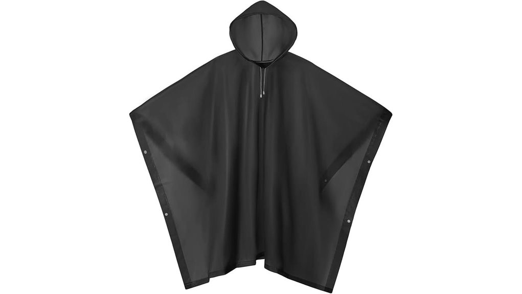 reusable eva hooded poncho