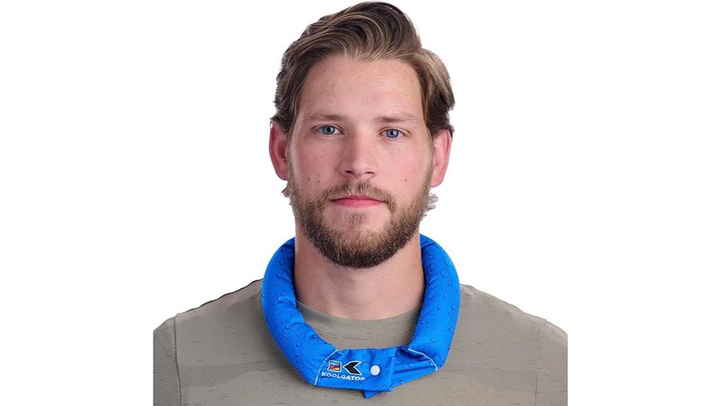 reusable evaporative cooling neck wrap