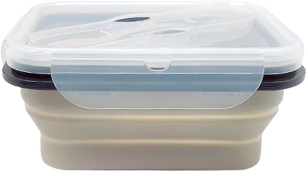 reusable foldable microwave safe bento