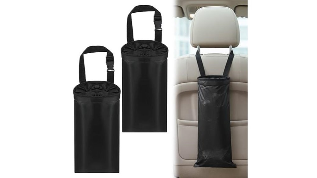 reusable hanging car trash bags