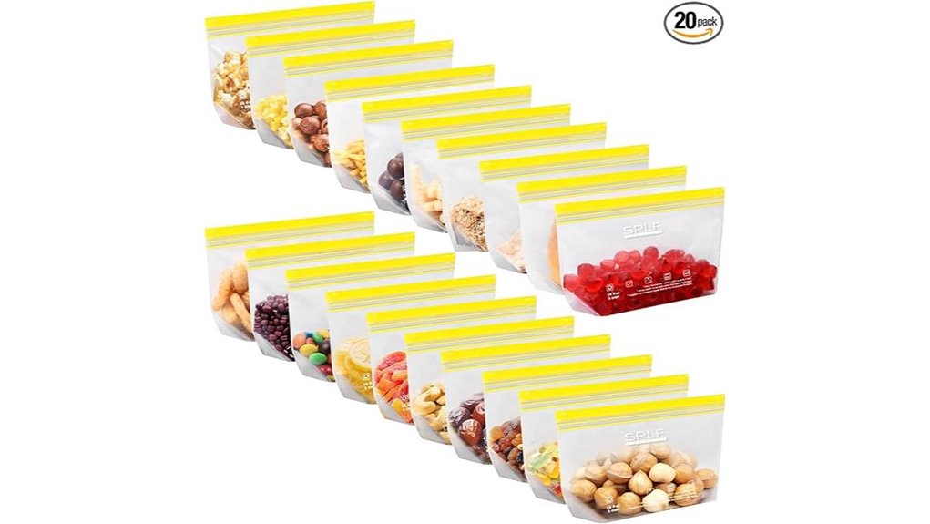 reusable leakproof snack bags