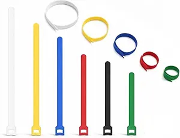 reusable nylon hook and loop cable ties
