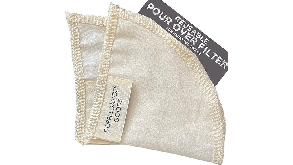 reusable organic cotton coffee filters