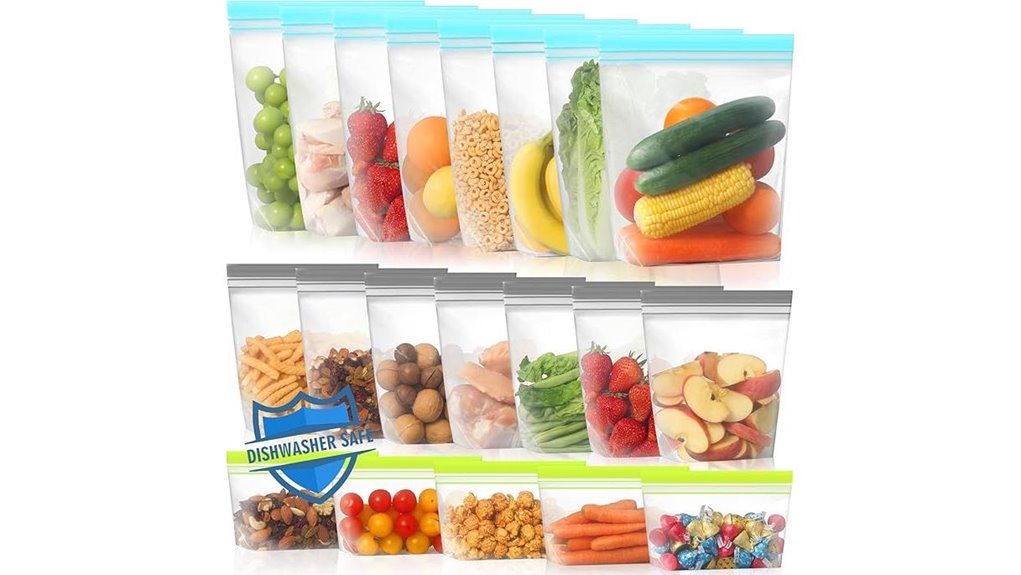 reusable silicone freezer bags