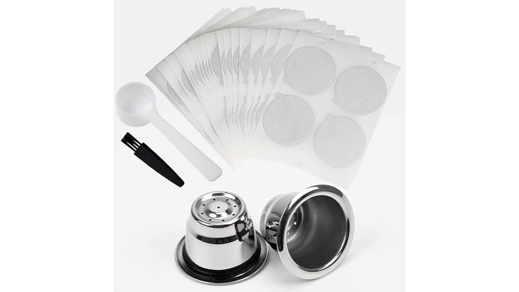 reusable stainless steel espresso capsules