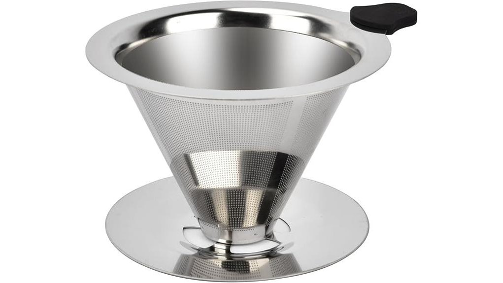 reusable stainless steel pour over filter