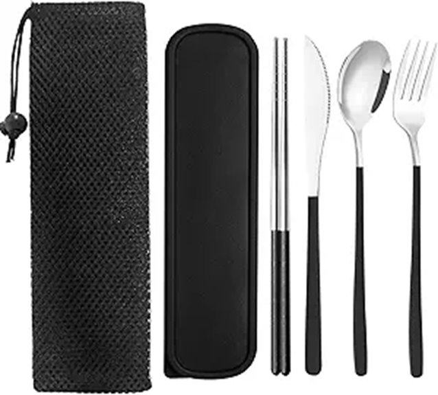 reusable stainless steel travel set