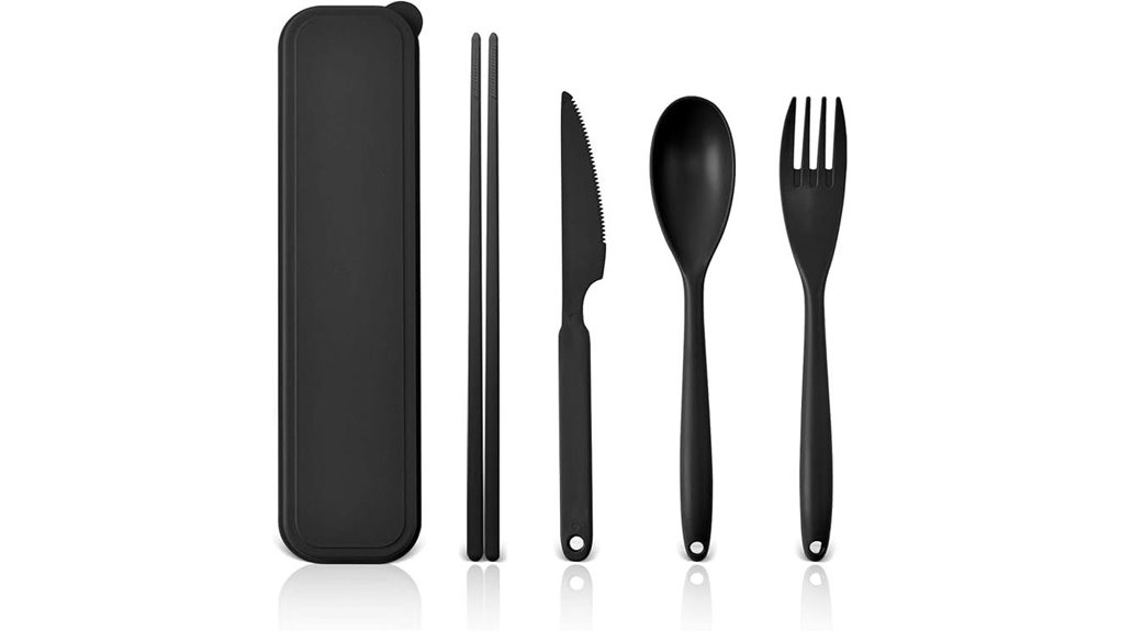 reusable travel utensil set
