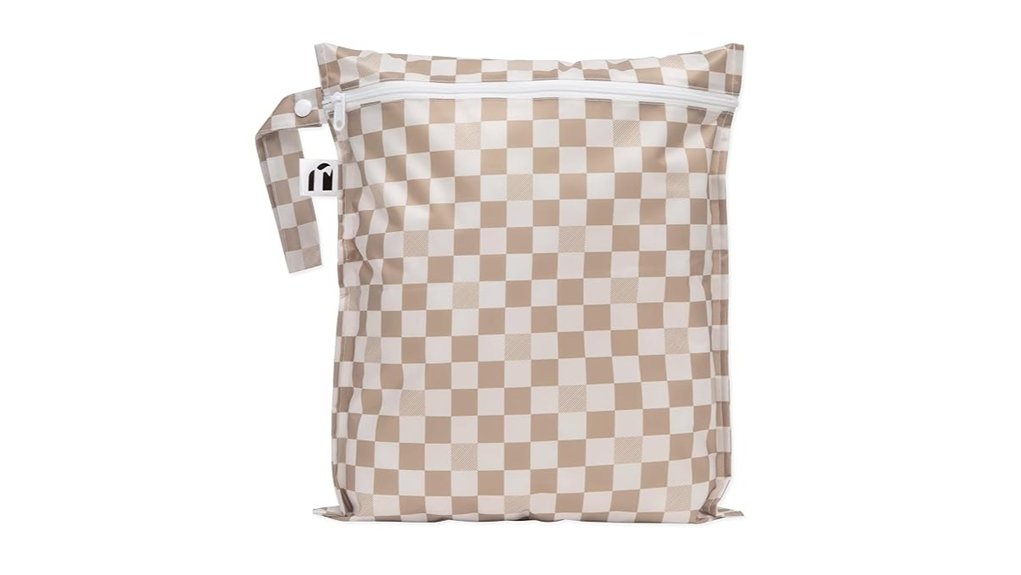 reusable waterproof beige check