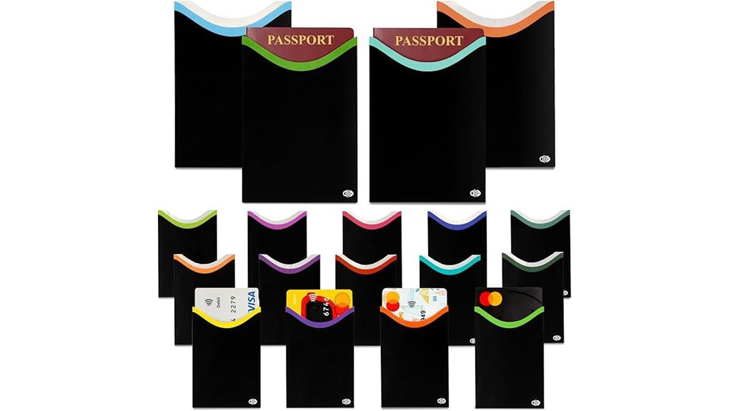 rfid blocking card sleeves