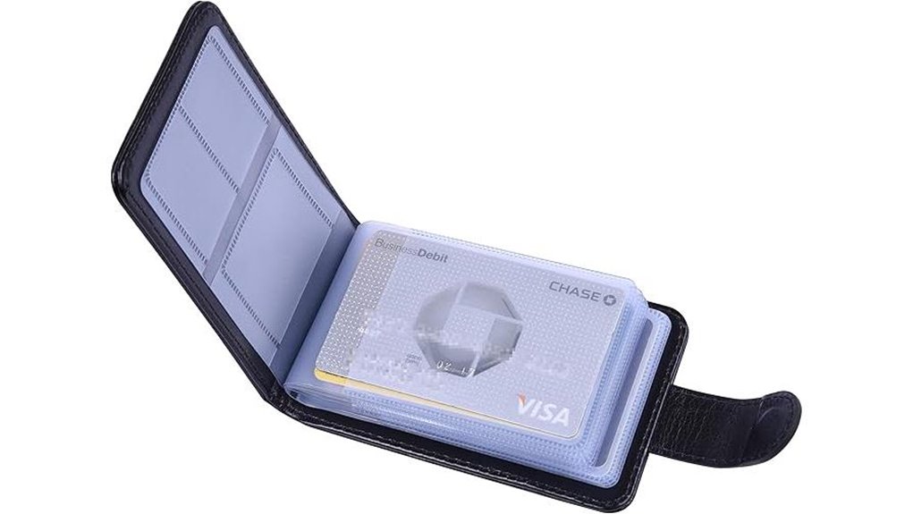 rfid blocking slim leather wallet