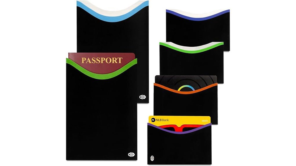 rfid card passport sleeves
