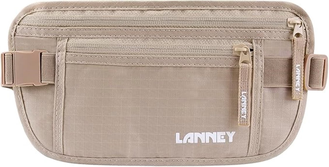 rfid shielded travel belt