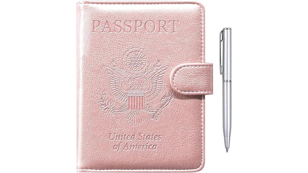 rfid waterproof pu passport organizer