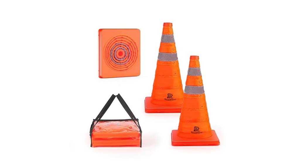 roadhero 18 collapsible traffic cones