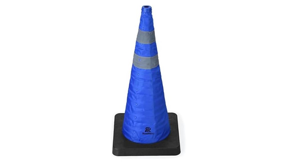 roadhero 28 collapsible blue cone