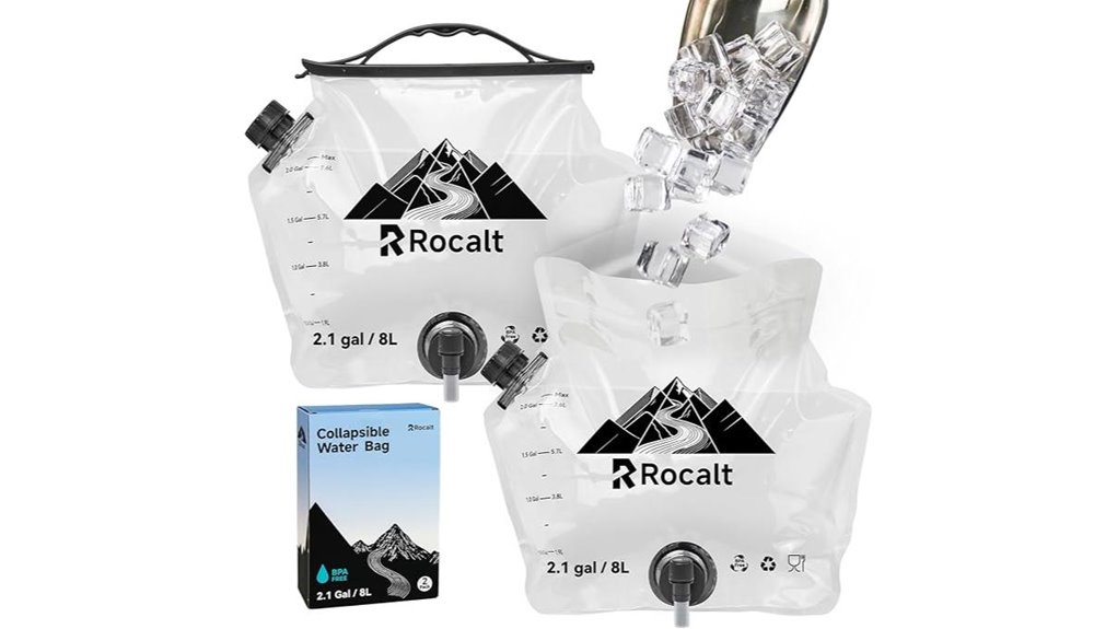 rocalt collapsible 2 pack 2 1 gallon