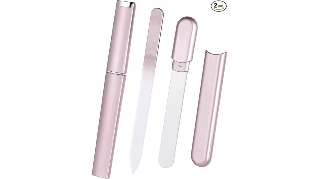 rose gold glass nail file kit