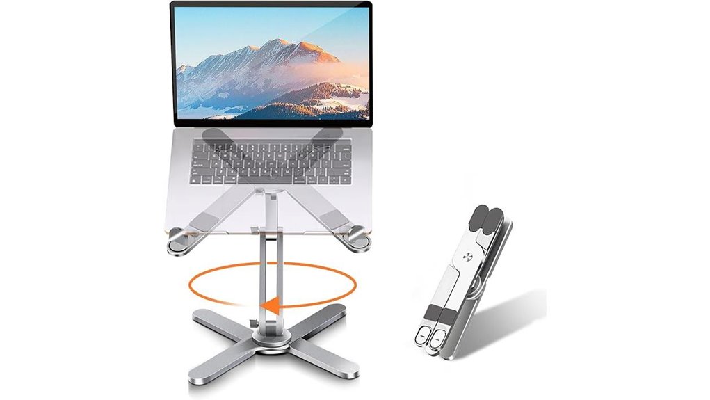 rotating foldable laptop stand
