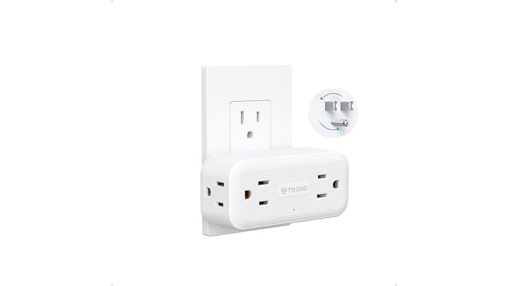 rotating plug four outlet surge