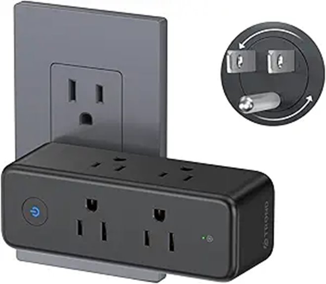 rotating six outlet surge protector